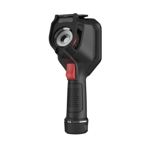 What is the maximum range of a hand-held therma...